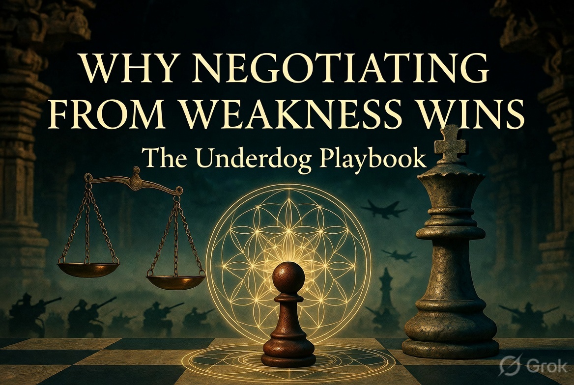 Why Negotiation From Weakness Sometimes Wins | The Underdog Playbook of Statecraft